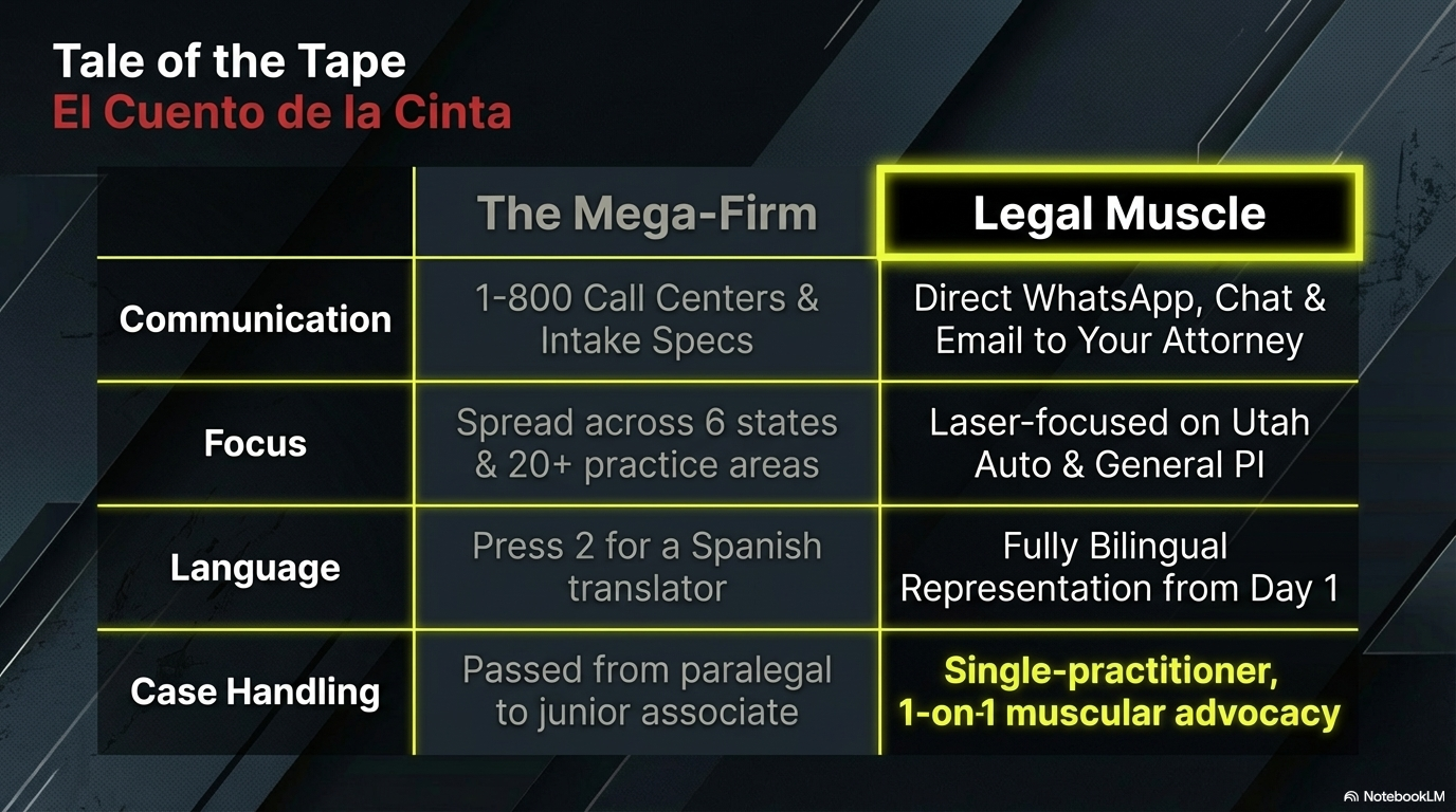 Tale of the Tape — Legal Muscle vs the mega-firm